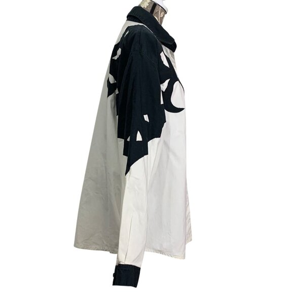 1990s Adobe Rose Pure Cotton Cowboy Western Embellished Shirt Womens Size XL - Picture 2 of 6